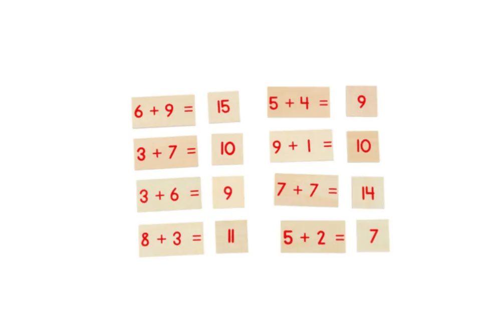 Addition Working Charts 1, 2, 3 & Blank and Wooden Stand