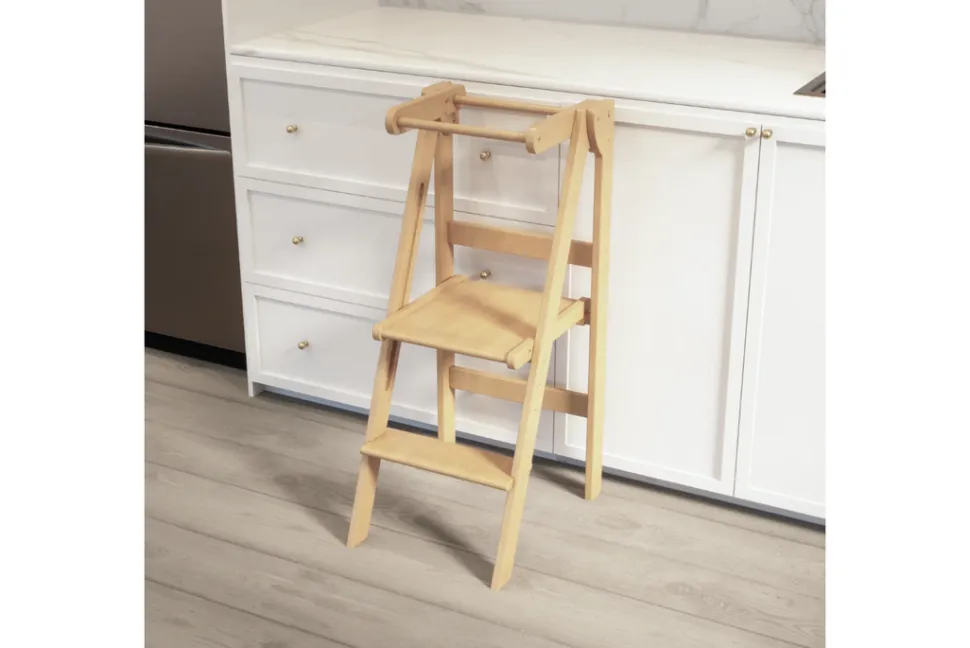Adjustable Natural Fold N' Store Learning Tower