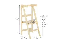 Adjustable Natural Fold N' Store Learning Tower