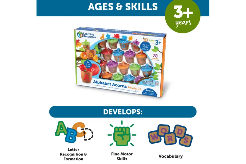 Alphabet Acorns Activity Set