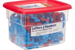 Alpha/Math Magnets-Colour Coded