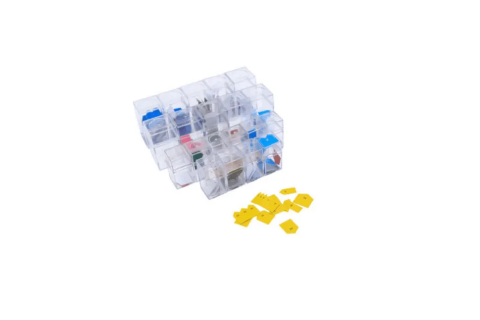 Bead Material (Cubes, Squares, Chains & Labels) & Cabinet