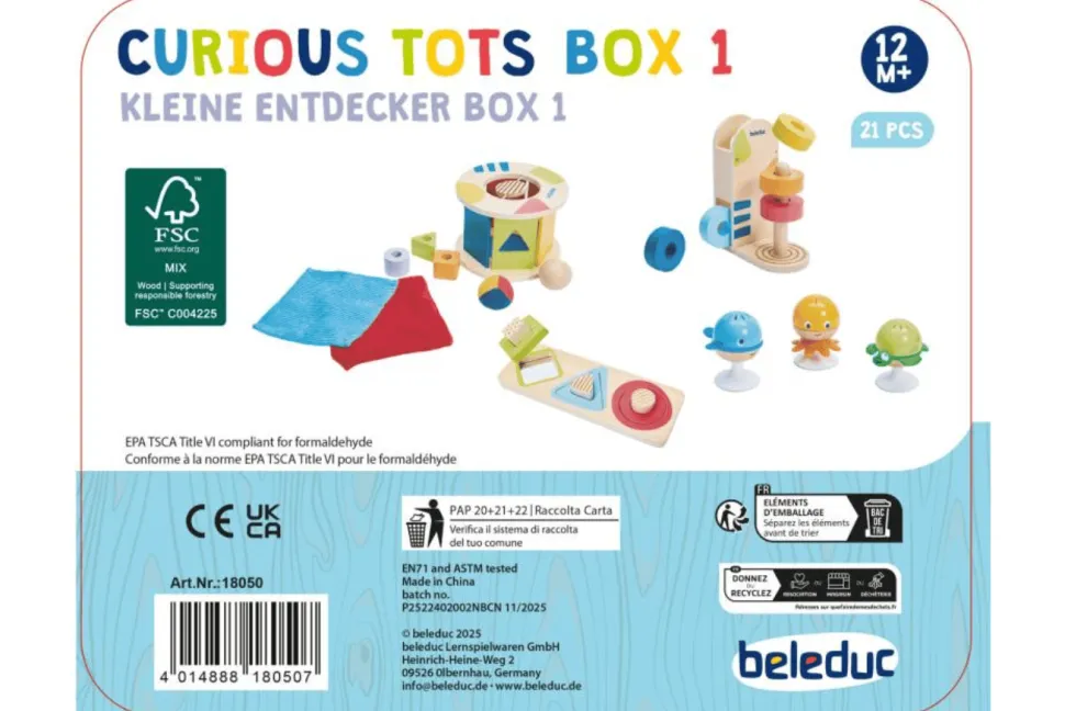 Beleduc Curious Tots Box 1: 12 - 18 Months