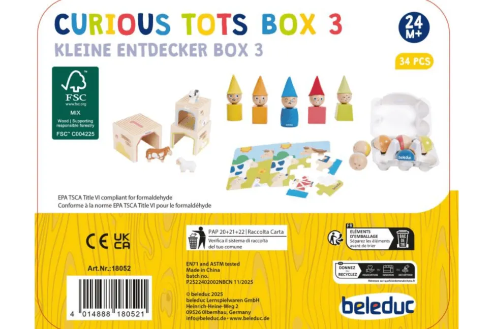 Beleduc Curious Tots Box 3: 24 - 30 Months