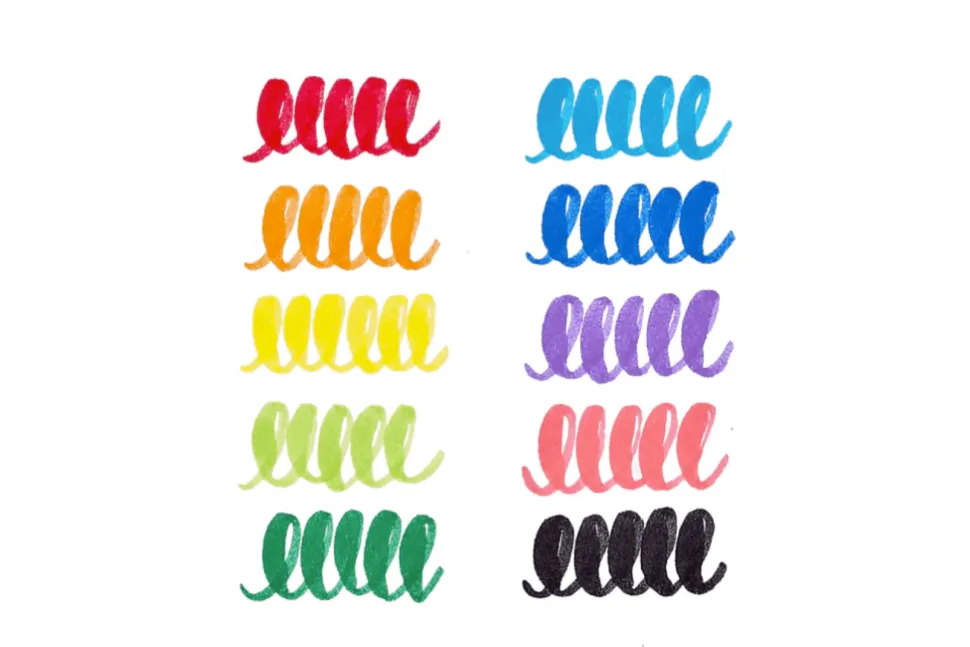 Big Bright Brush Markers (Set of 10) by Ooly