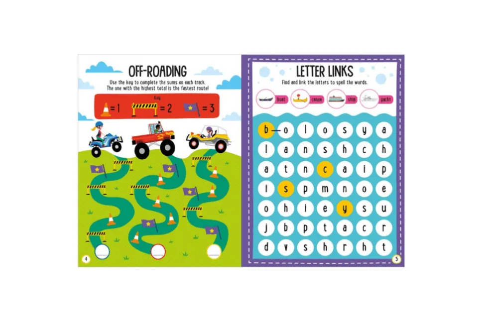 Big Trucks Activity Book
