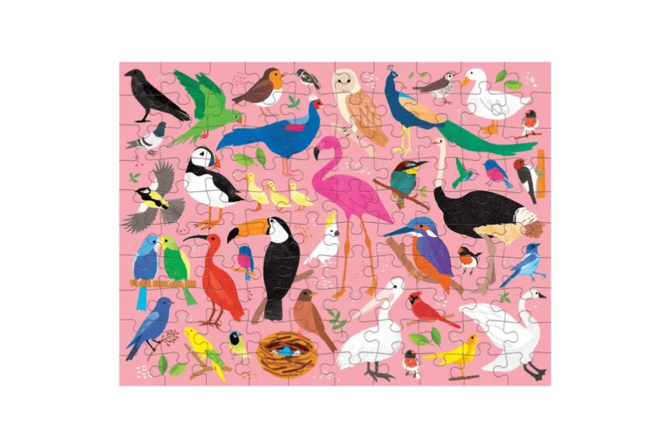 Bugs & Birds 100 Piece Double-Sided Puzzle