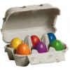 Carton of 6 Wooden Eggs (Two Styles Available)