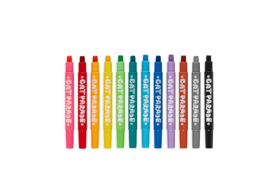 Cat Parade Watercolour Gel Crayons (Set of 12)