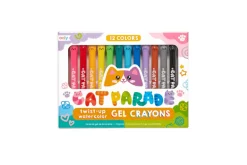 Cat Parade Watercolour Gel Crayons (Set of 12)