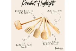 Children’s Bamboo Utensil Set | 5 Piece