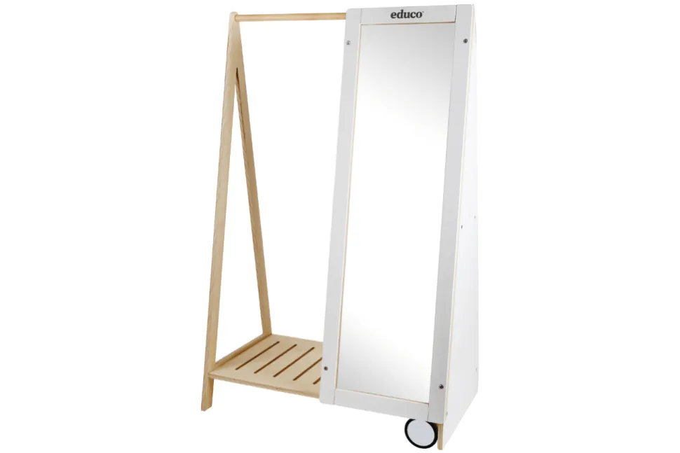 Children's Clothes Rack with Mirror