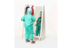 Children's Clothes Rack with Mirror