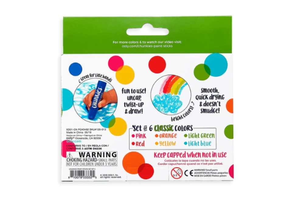 Chunkies Paint Sticks (Set of 6)
