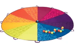Colourful Parachute and 15 Balls