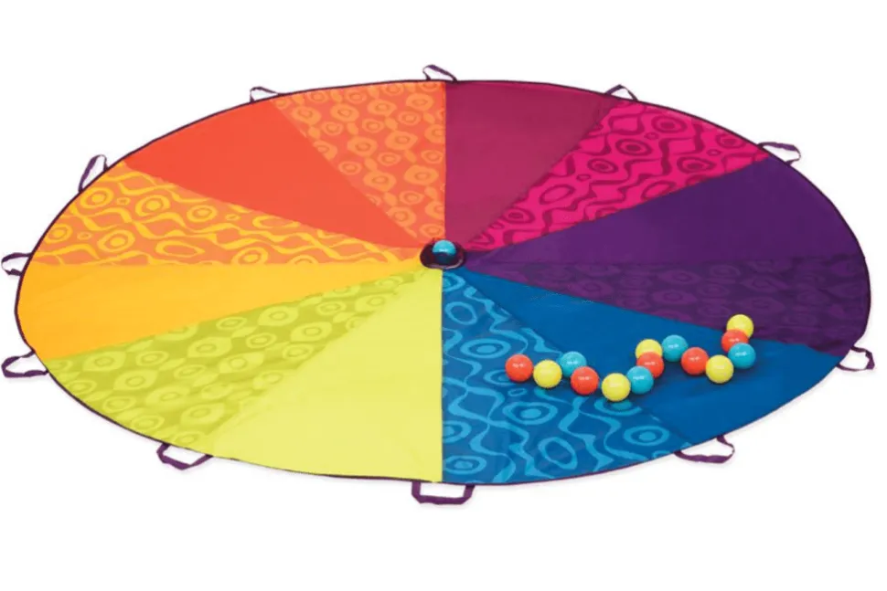 Colourful Parachute and 15 Balls