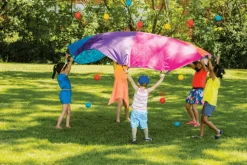 Colourful Parachute and 15 Balls