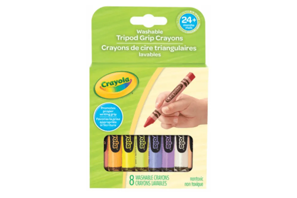 Crayola My First Washable Tripod Grip Crayons