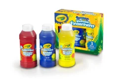Crayola Washable Fingerpaint, 3 Bottles