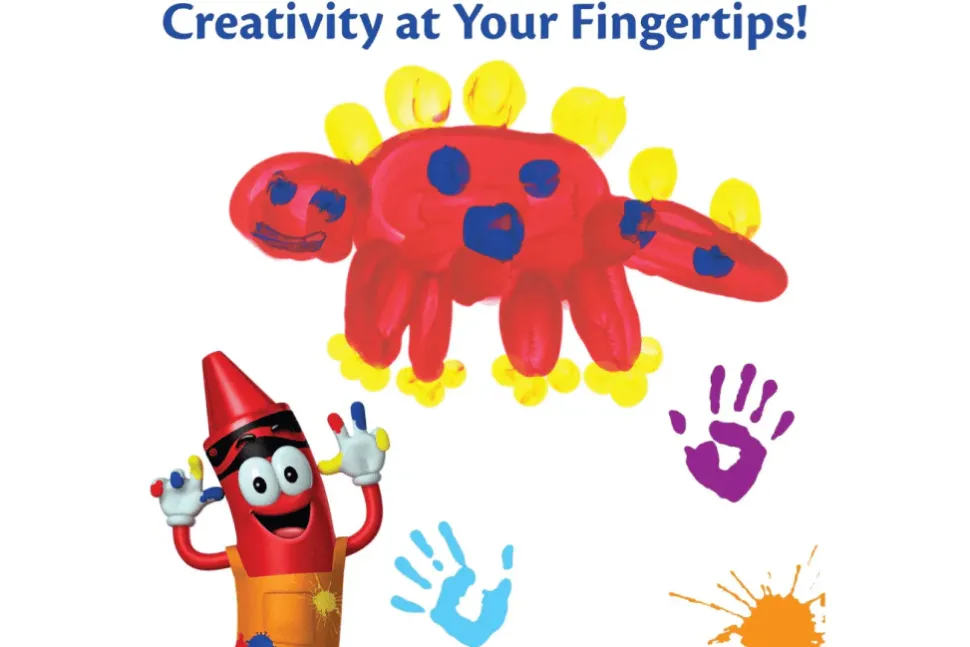 Crayola Washable Fingerpaint, 3 Bottles