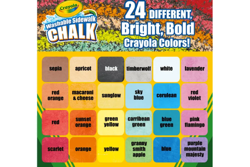 Crayola Washable Sidewalk Chalk (24 Count)