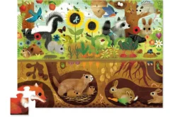 Crocodile Creek Above & Below Backyard Discovery Puzzle - 48 Pieces, Ages 4-6