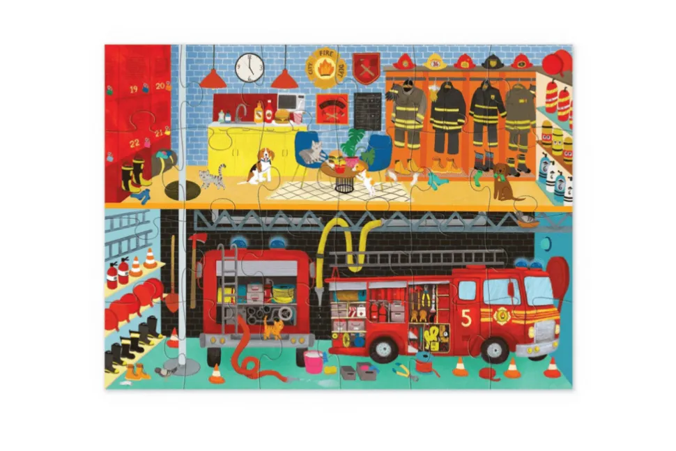 Crocodile Creek Fire Station Puzzle (24 Pieces)