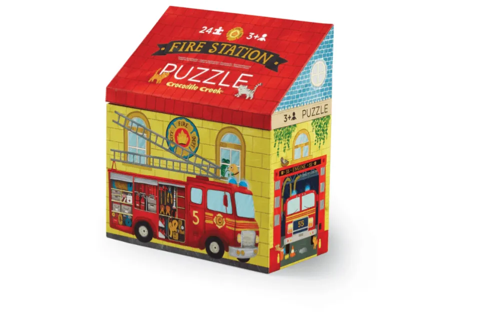 Crocodile Creek Fire Station Puzzle (24 Pieces)