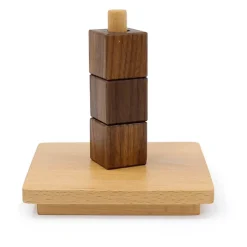 Cubes on Vertical Dowel