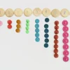 Grapat Wooden Coins to Count - 60 pcs