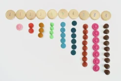 Grapat Wooden Coins to Count - 60 pcs