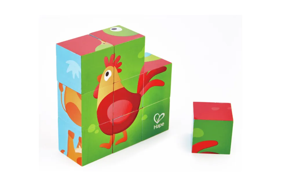 Hape Farm Wooden Puzzle Blocks