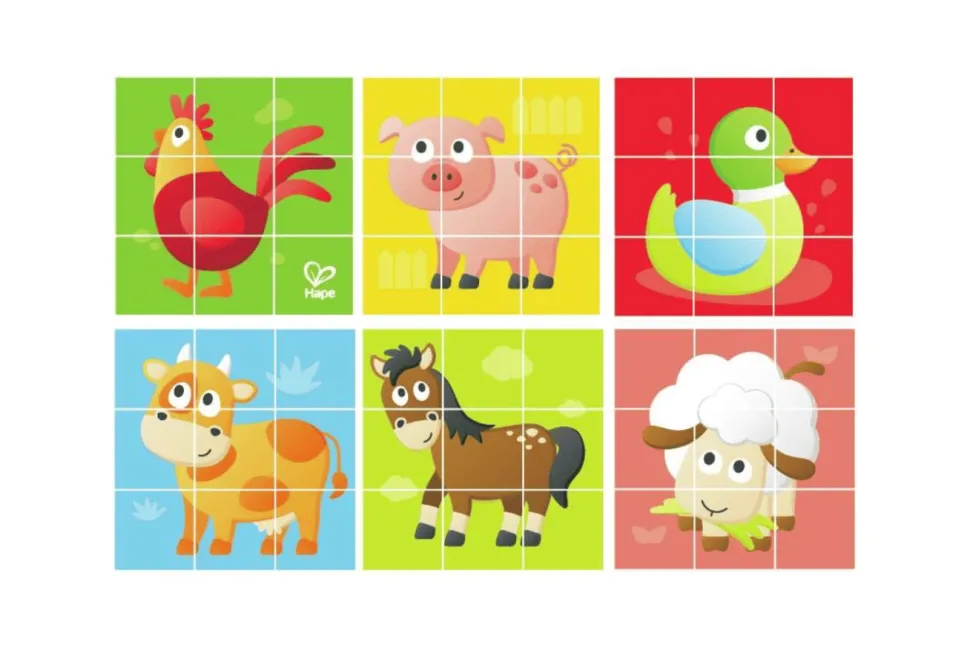 Hape Farm Wooden Puzzle Blocks