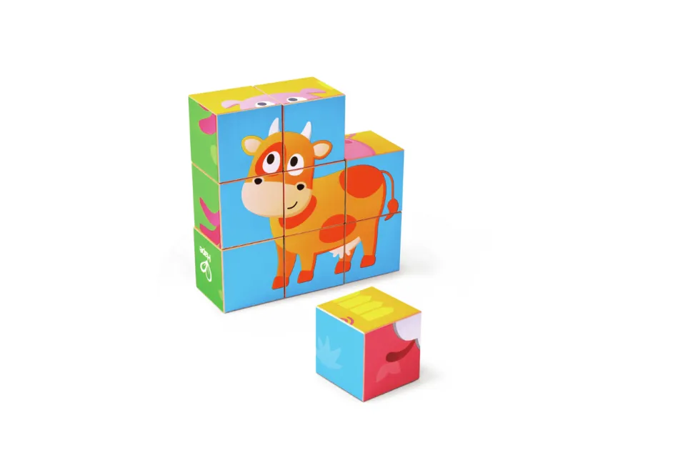 Hape Farm Wooden Puzzle Blocks