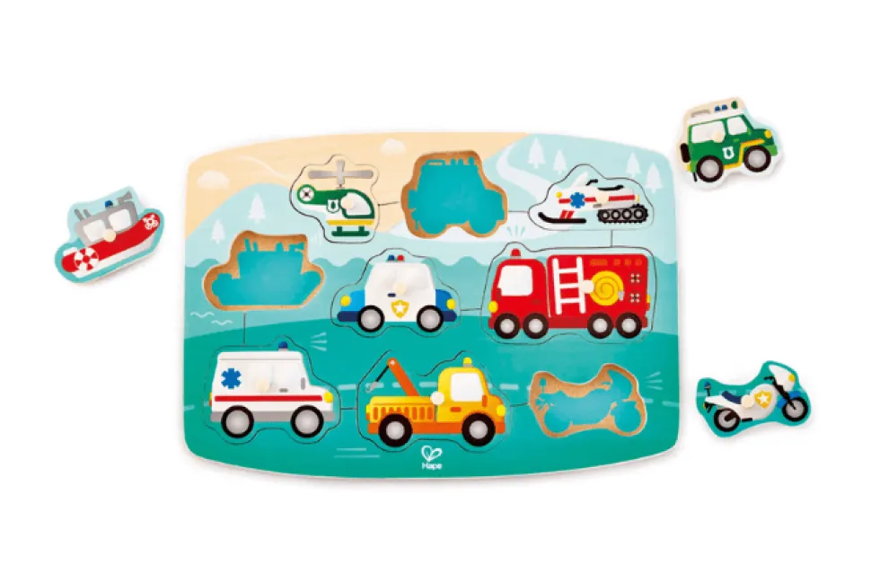 Hape Peg Puzzles - Emergency