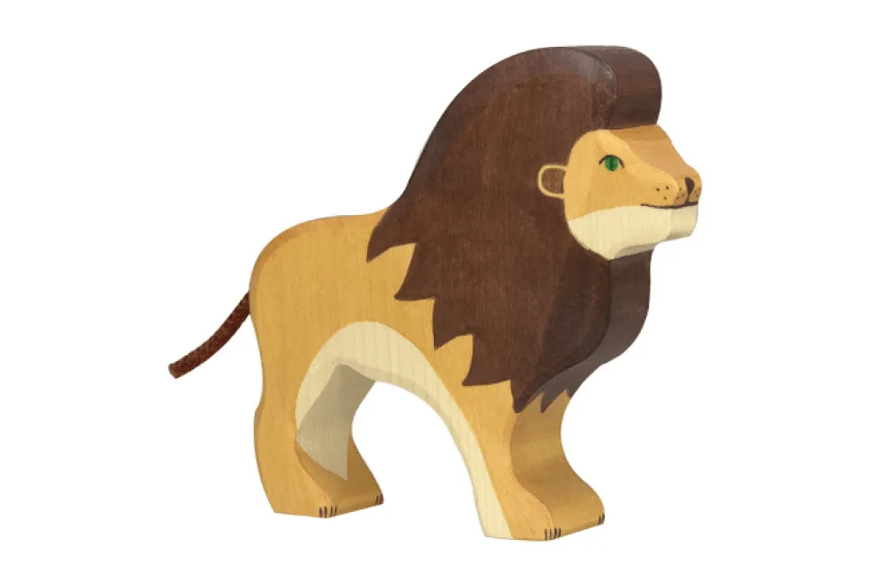 Holztiger Lion