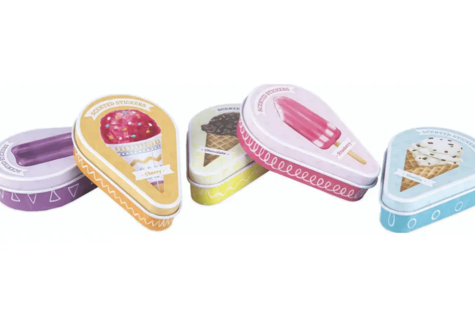 Ice Cream Sticker Tin