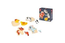 Janod Set of 4 Progressive Puzzles - Farm