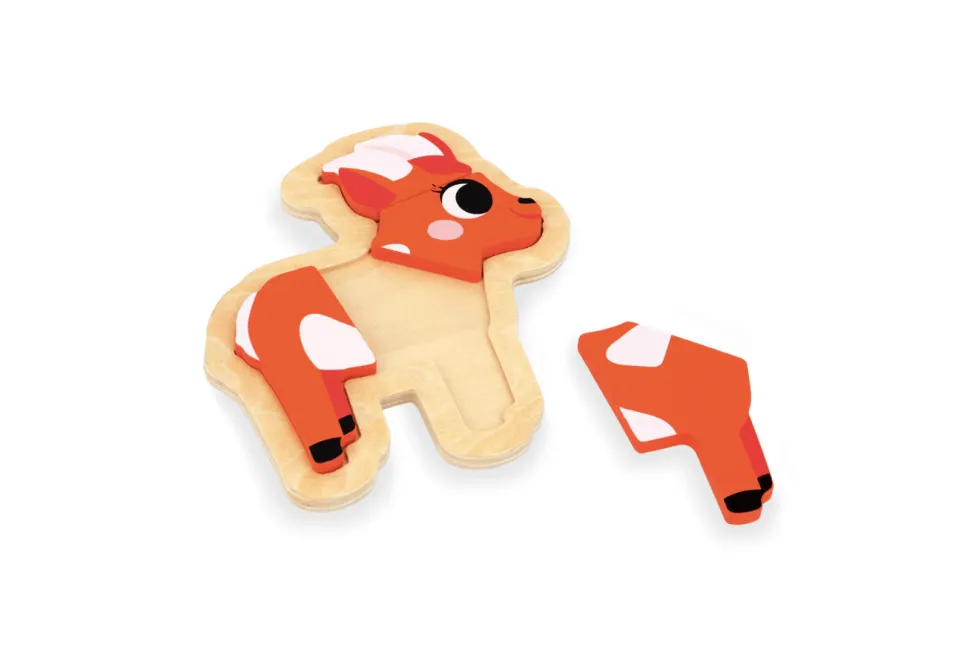 Janod Set of 4 Progressive Puzzles - Farm