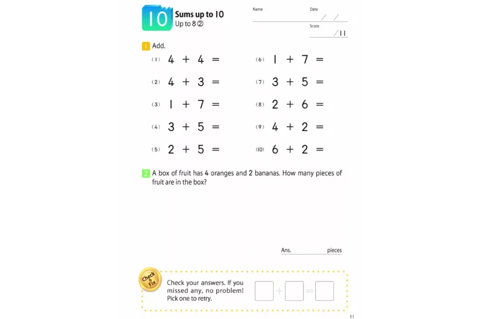 Kumon: MathBites: Grade 1 Addition & Subtraction