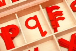 Large Wood Movable Alphabet (Print or Cursive)