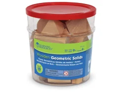 Learning Resources Wood Geometric Solids (Set Of 19)