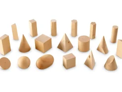 Learning Resources Wood Geometric Solids (Set Of 19)