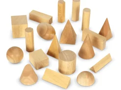 Learning Resources Wood Geometric Solids (Set Of 19)