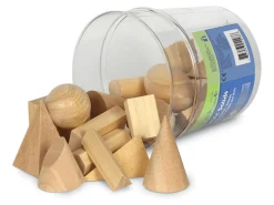 Learning Resources Wood Geometric Solids (Set Of 19)