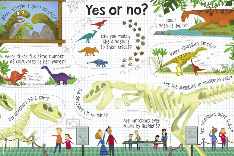 Lift-the-flap Questions and Answers about Dinosaurs by Katie Daynes