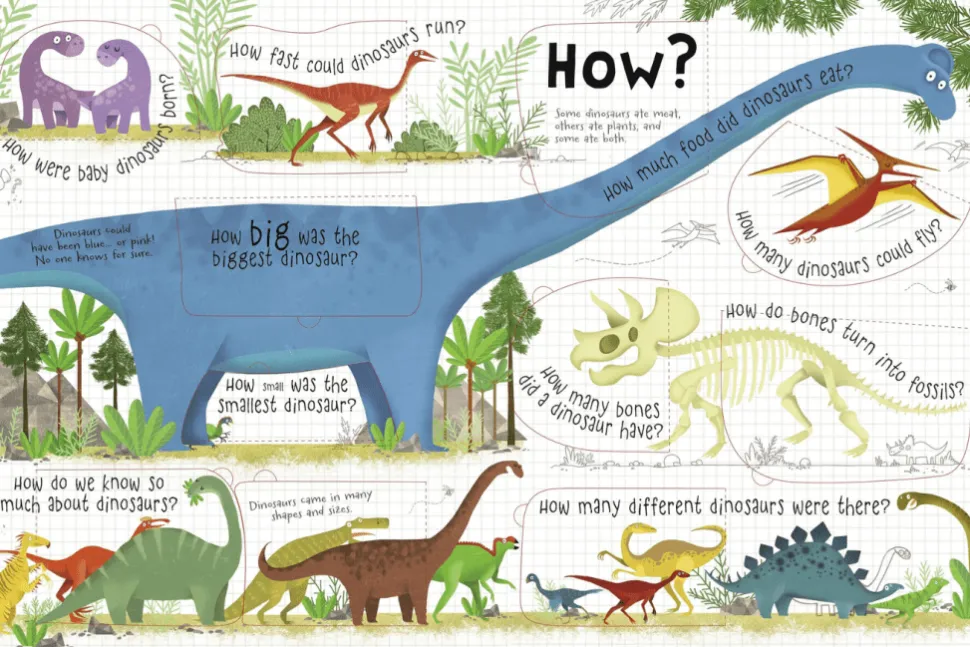 Lift-the-flap Questions and Answers about Dinosaurs by Katie Daynes
