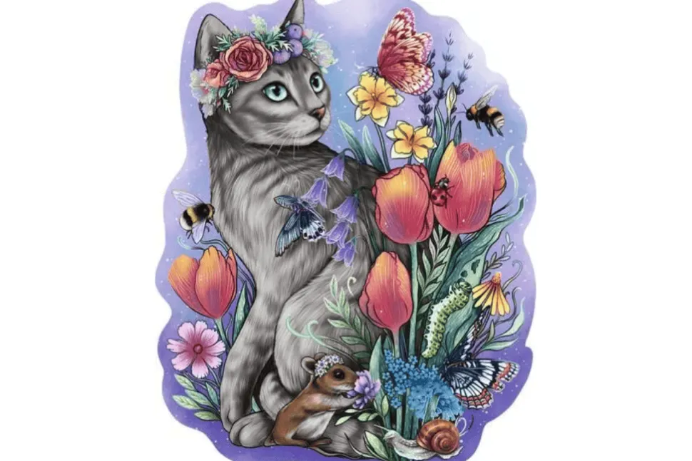 Lovely Cat 150 Piece Wooden Puzzle