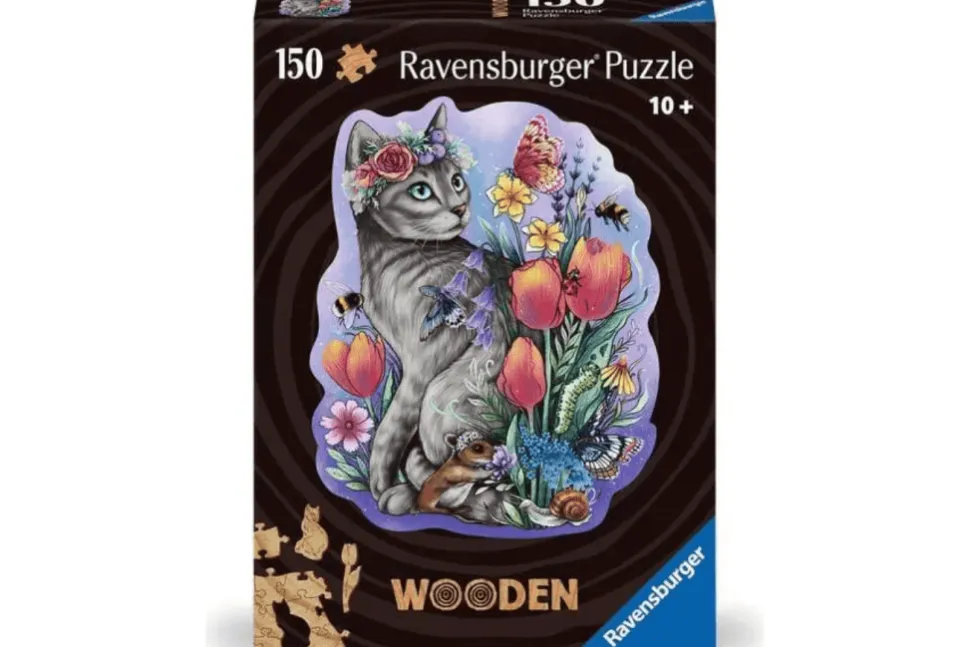 Lovely Cat 150 Piece Wooden Puzzle