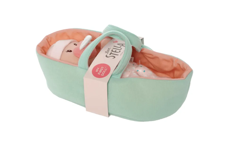 Love, Stella My First Doll Peach & Bassinet